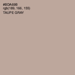 #BDA69B - Taupe Gray Color Image